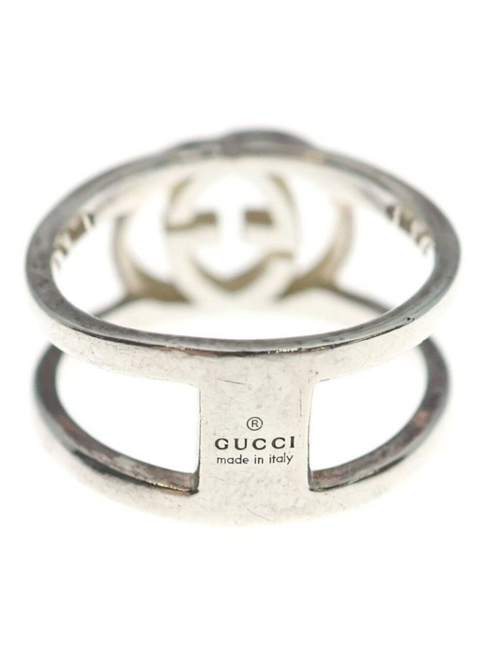 Gucci Interlocking Ring 925 Sterling Silver - Picture 2 of 7